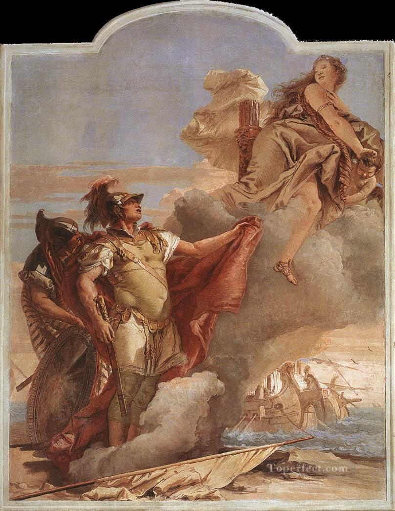 Villa Valmarana Venus apareciéndose a Eneas en las costas de Cartago Giovanni Battista Tiepolo Pintura al óleo
